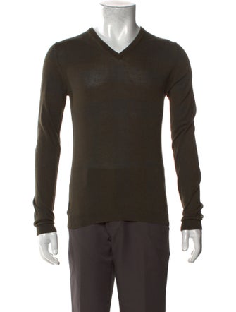 Burberry London Silk V-Neck Pullover