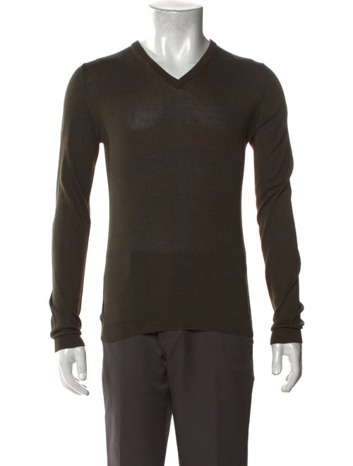 Burberry London Silk V-Neck Pullover