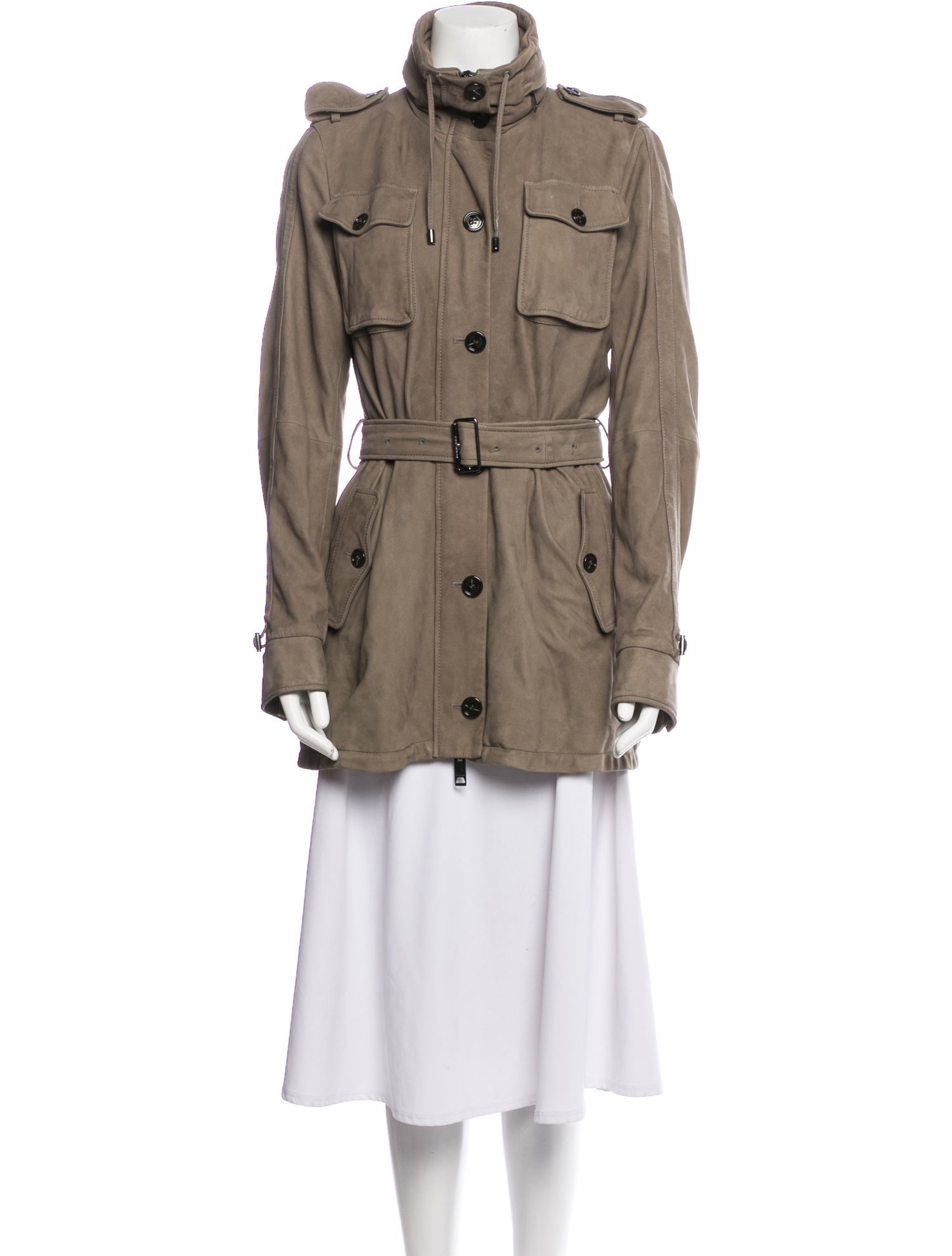 Burberry London Suede Trench Coat