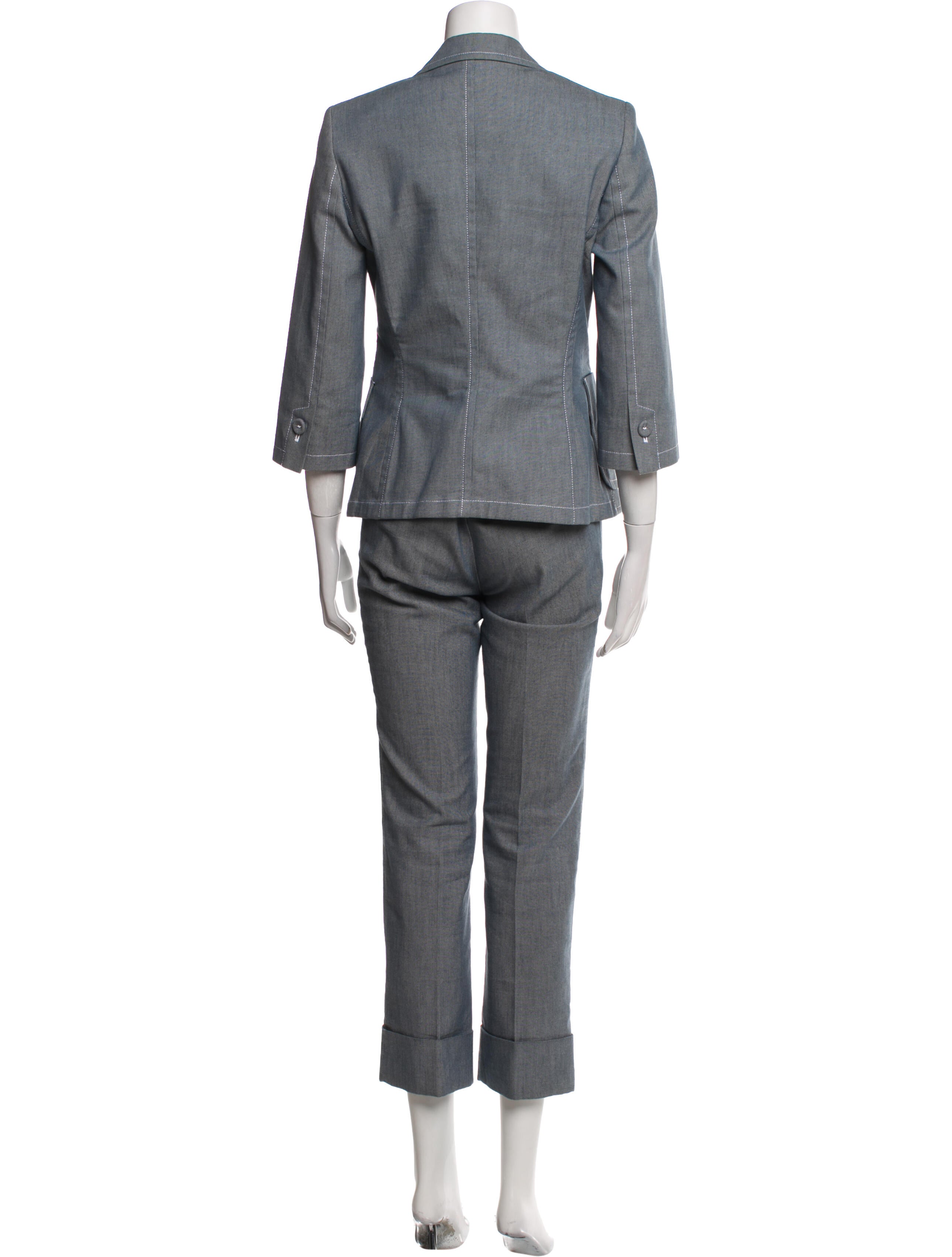 Burberry London Embroidered Accent Pantsuit