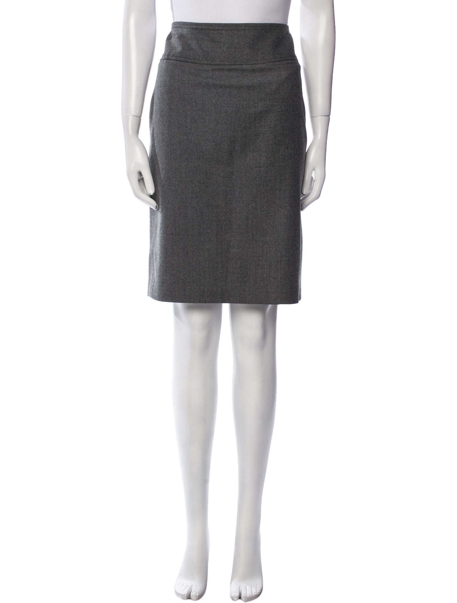 Burberry London Wool Knee-Length Skirt