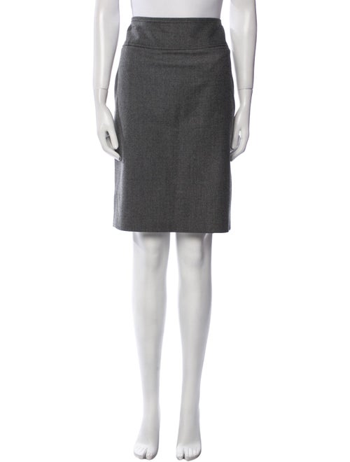 Burberry London Wool Knee-Length Skirt