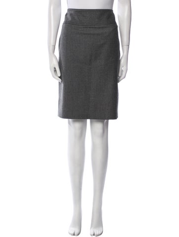Burberry London Skirts Wool Knee-Length Skirt M