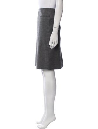 Burberry London Wool Knee-Length Skirt