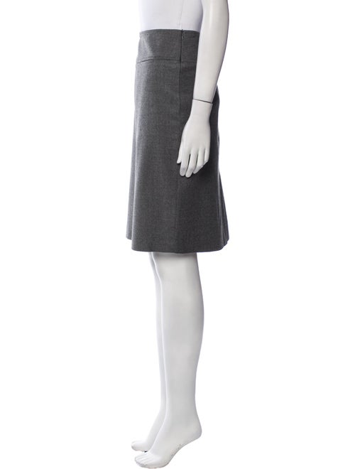 Burberry London Wool Knee-Length Skirt