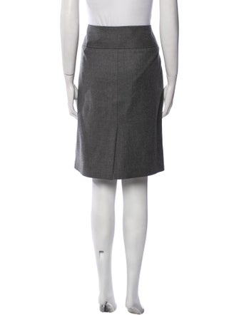 Burberry London Wool Knee-Length Skirt