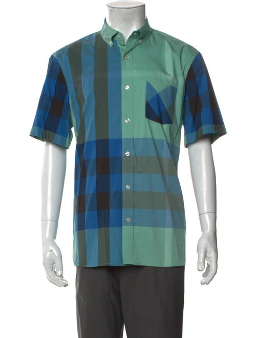 Burberry Exploded Check Pattern Short Sleeve Shirt