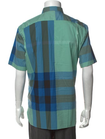 Burberry Exploded Check Pattern Short Sleeve Shirt