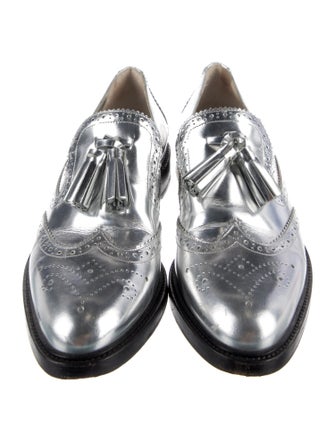 Burberry Leather Tassel Accents Mules