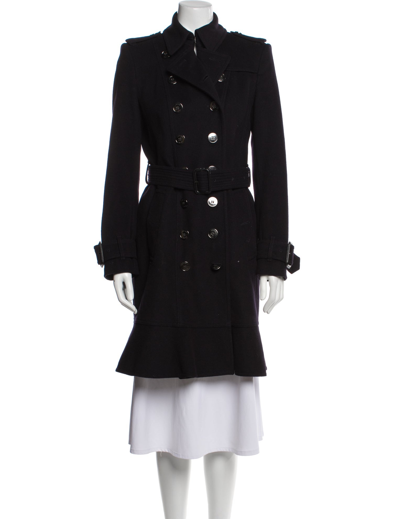 Burberry London Virgin Wool Trench Coat
