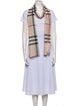 Burberry Wool Plaid Print Scarf