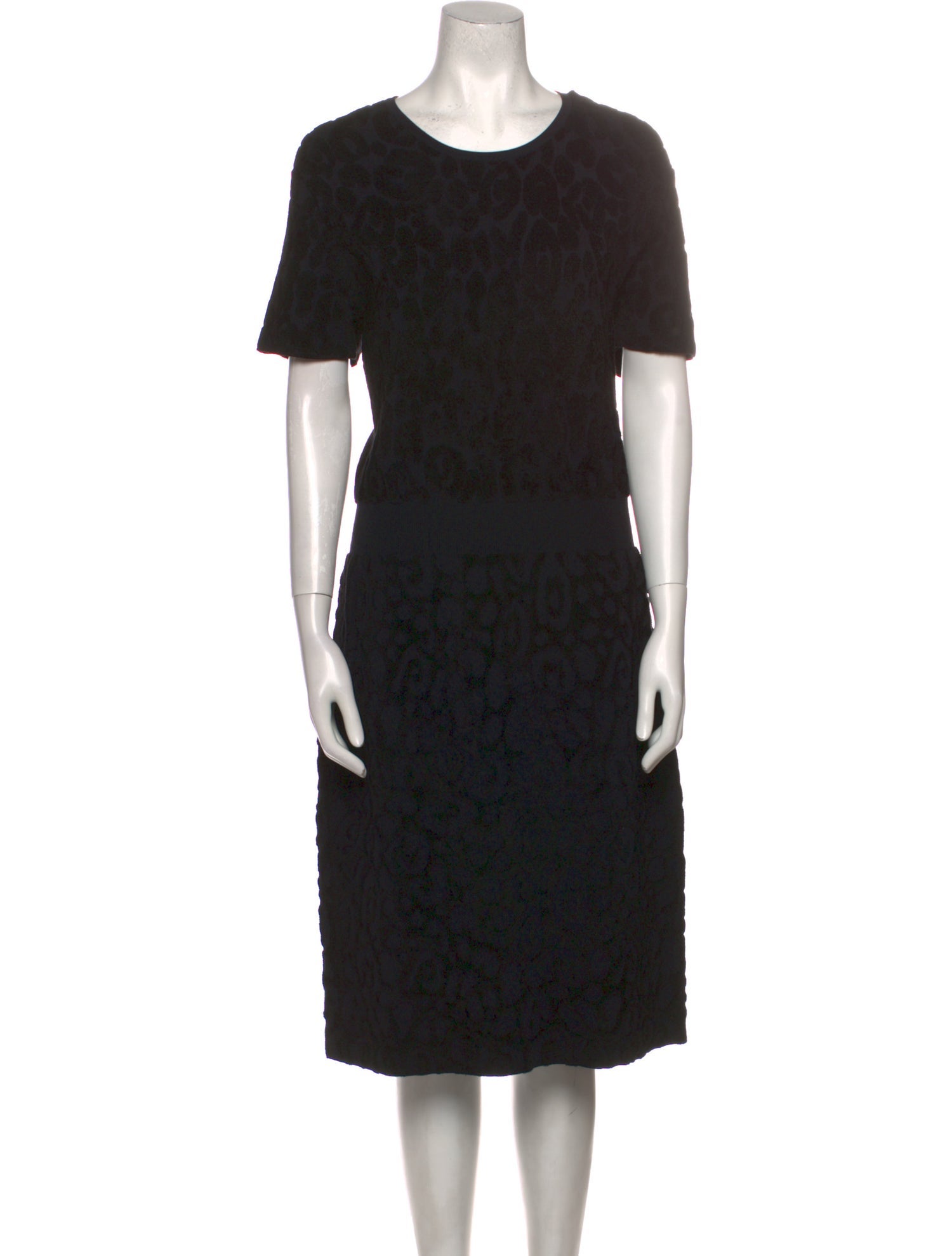 Burberry London Lace Pattern Midi Length Dress
