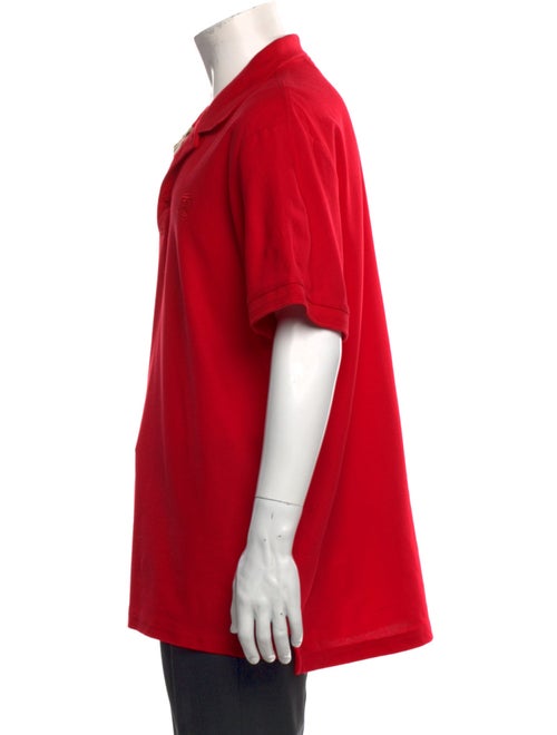 Burberry V-Neck Short Sleeve Polo Shirt