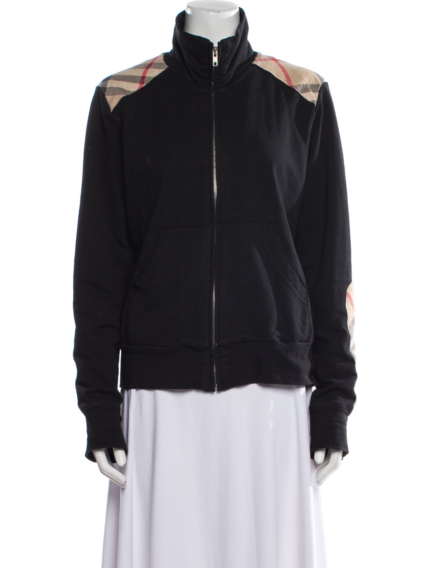 Burberry London Mock Neck Long Sleeve Sweatshirt