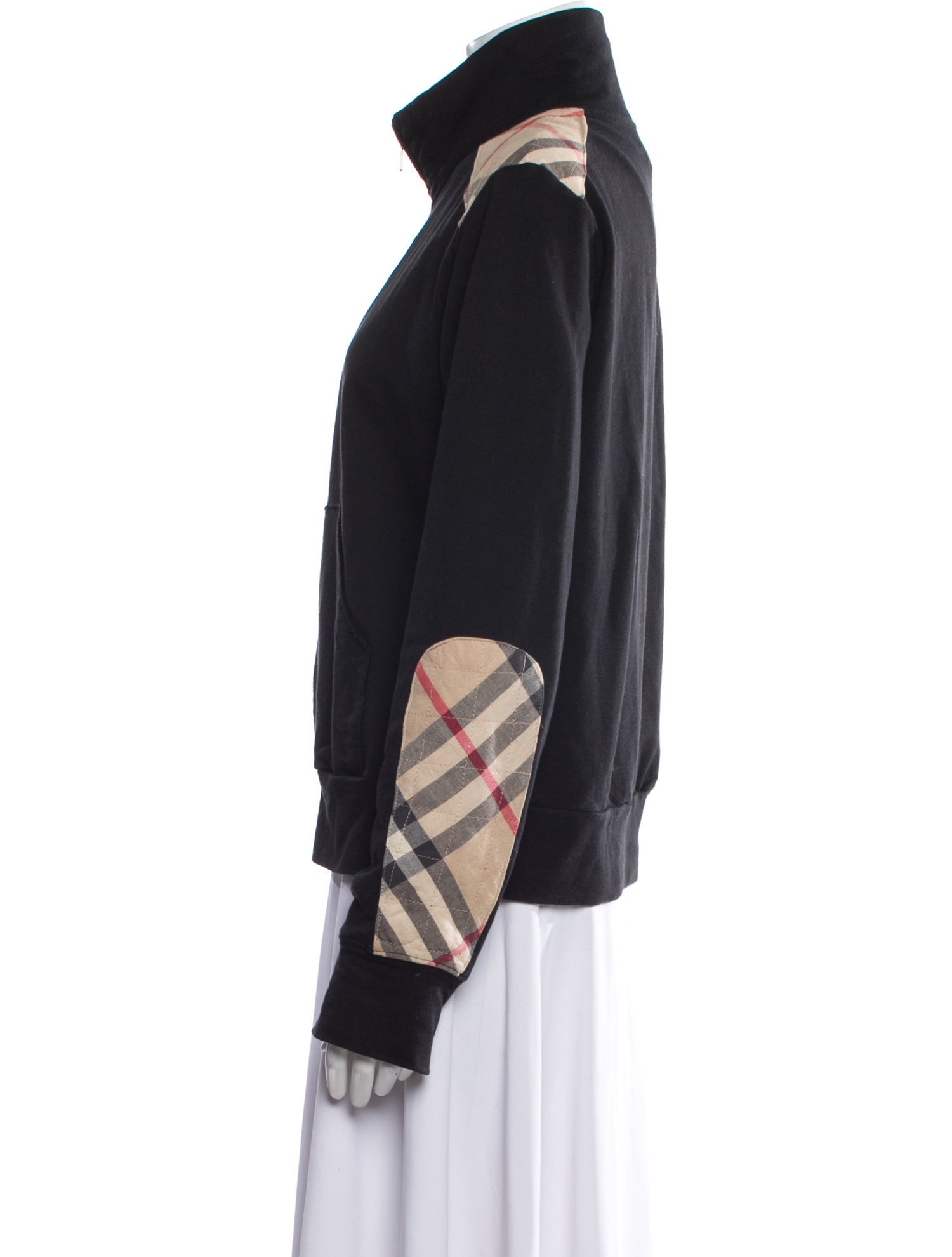 Burberry London Mock Neck Long Sleeve Sweatshirt