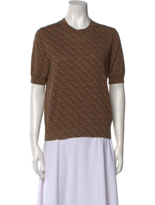 Burberry Merino Wool Crew Neck Sweatshirt