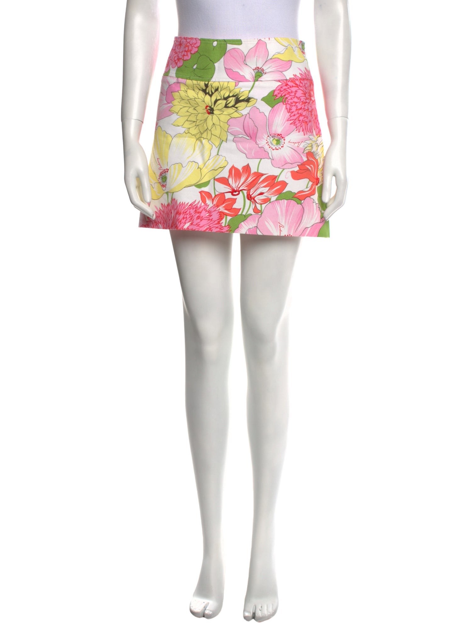 Burberry London Floral Print Mini Skirt