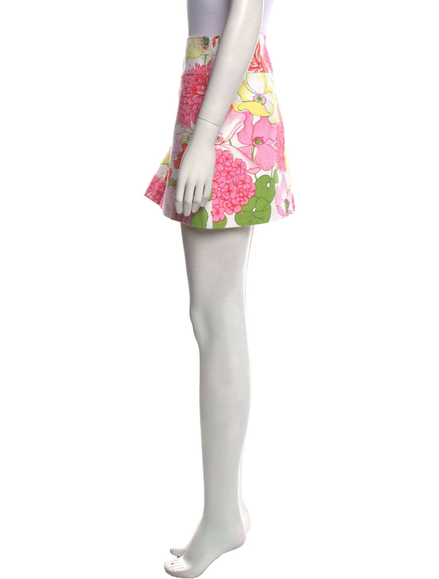 Burberry London Floral Print Mini Skirt