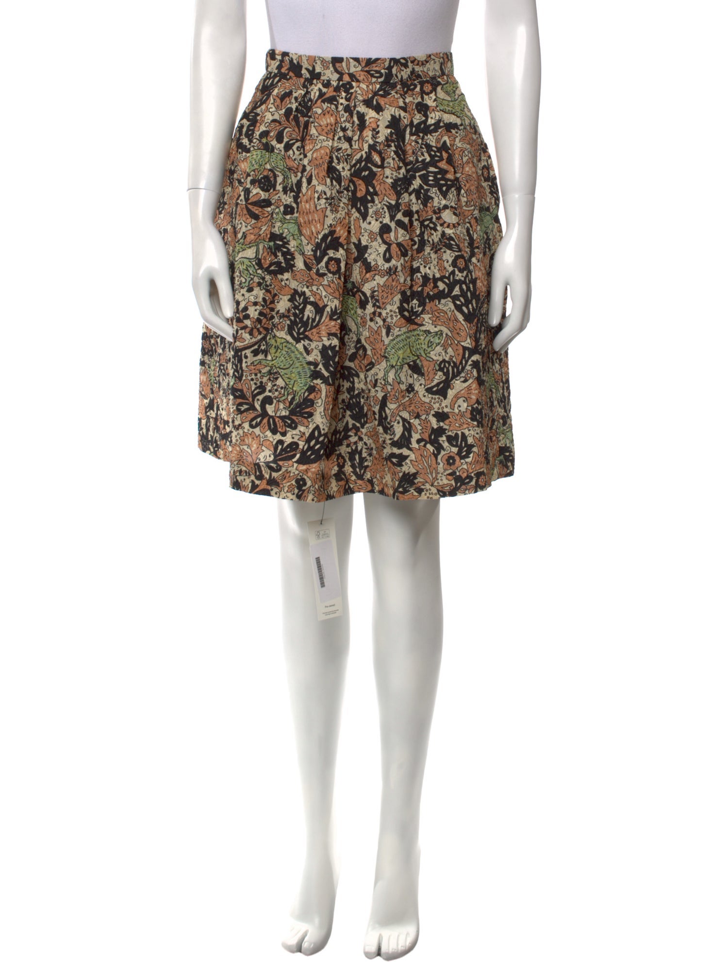 Burberry London Silk Knee-Length Skirt