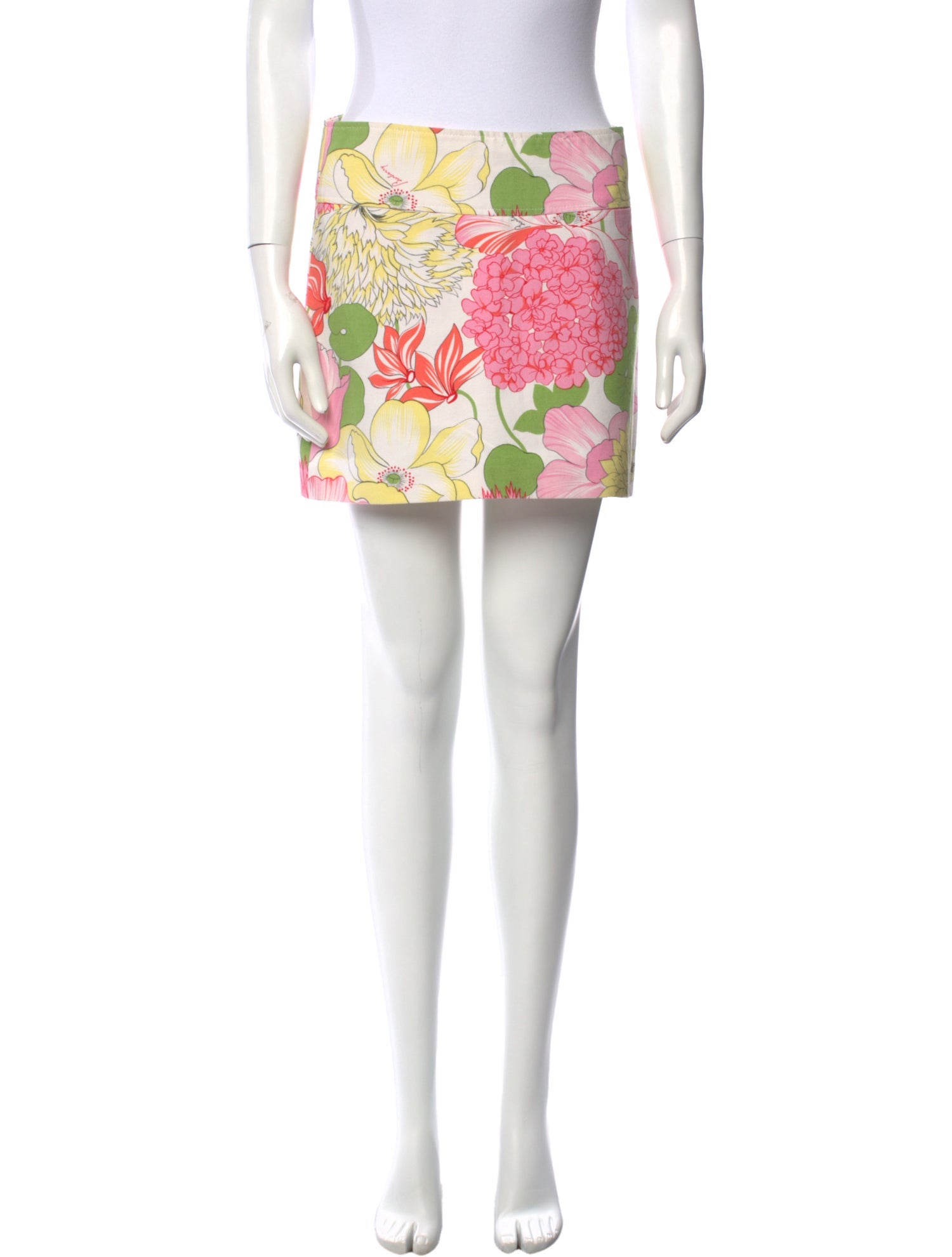 Burberry London Floral Print Mini Skirt