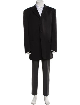 Burberry London Nova Check Pattern Wool Blazer