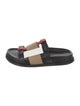 Burberry London Leather Colorblock Pattern Slides