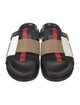 Burberry London Leather Colorblock Pattern Slides