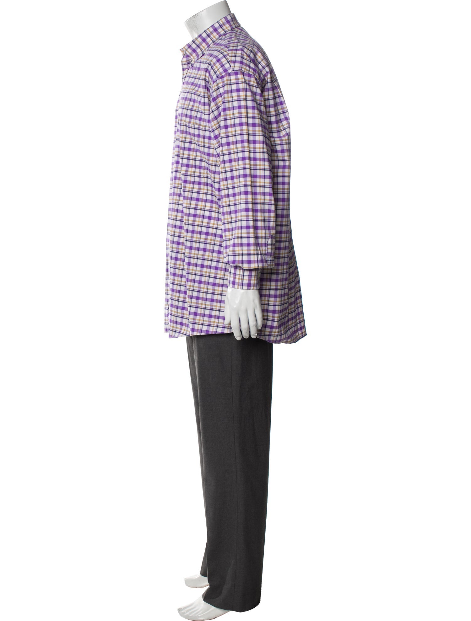 Burberry London House Check Pattern Long Sleeve Shirt