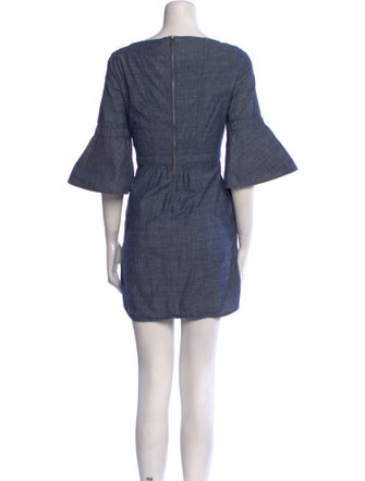 Burberry Scoop Neck Mini Dress