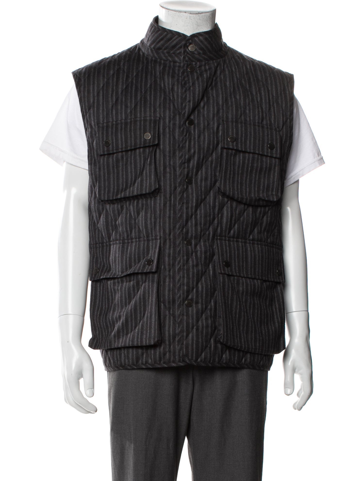 Burberry London Nova Check Pattern Wool Vest
