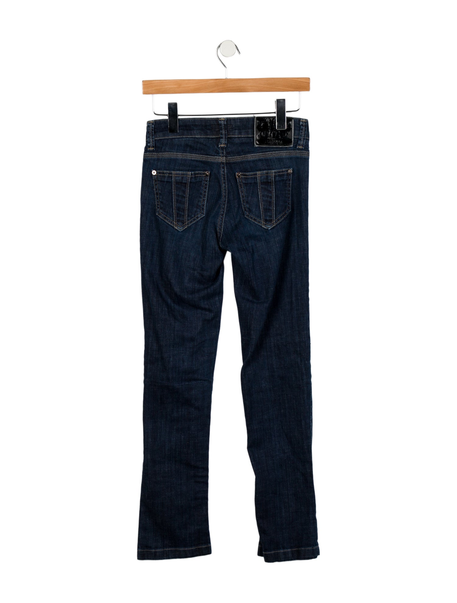 Burberry London High-Rise Straight Leg Jeans
