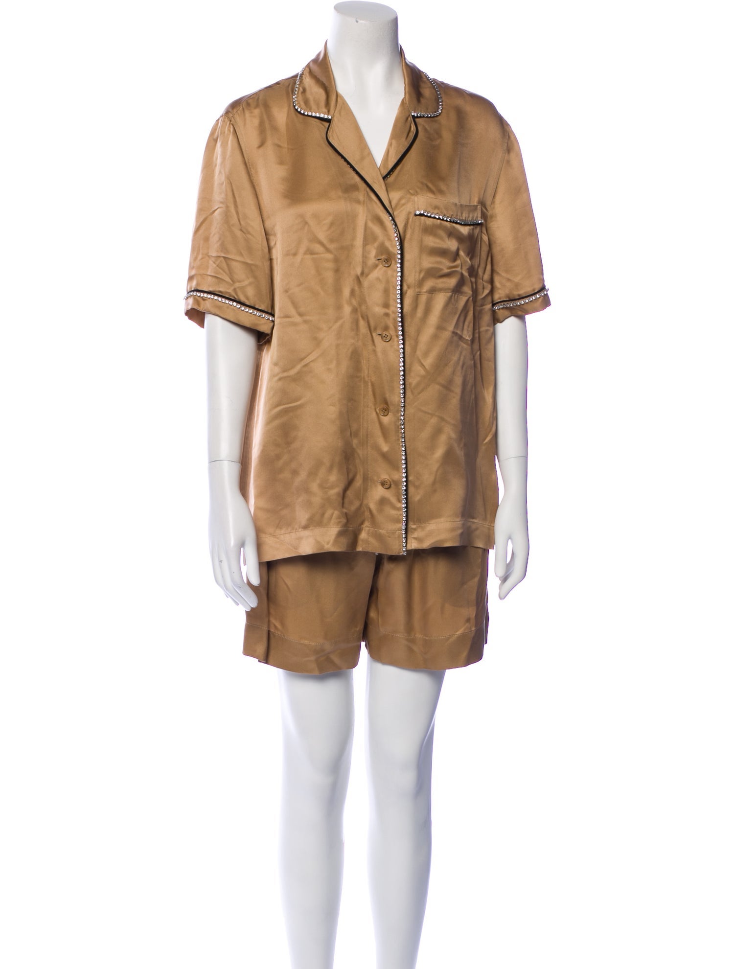 Burberry Crystal Embellishments Lounge Set