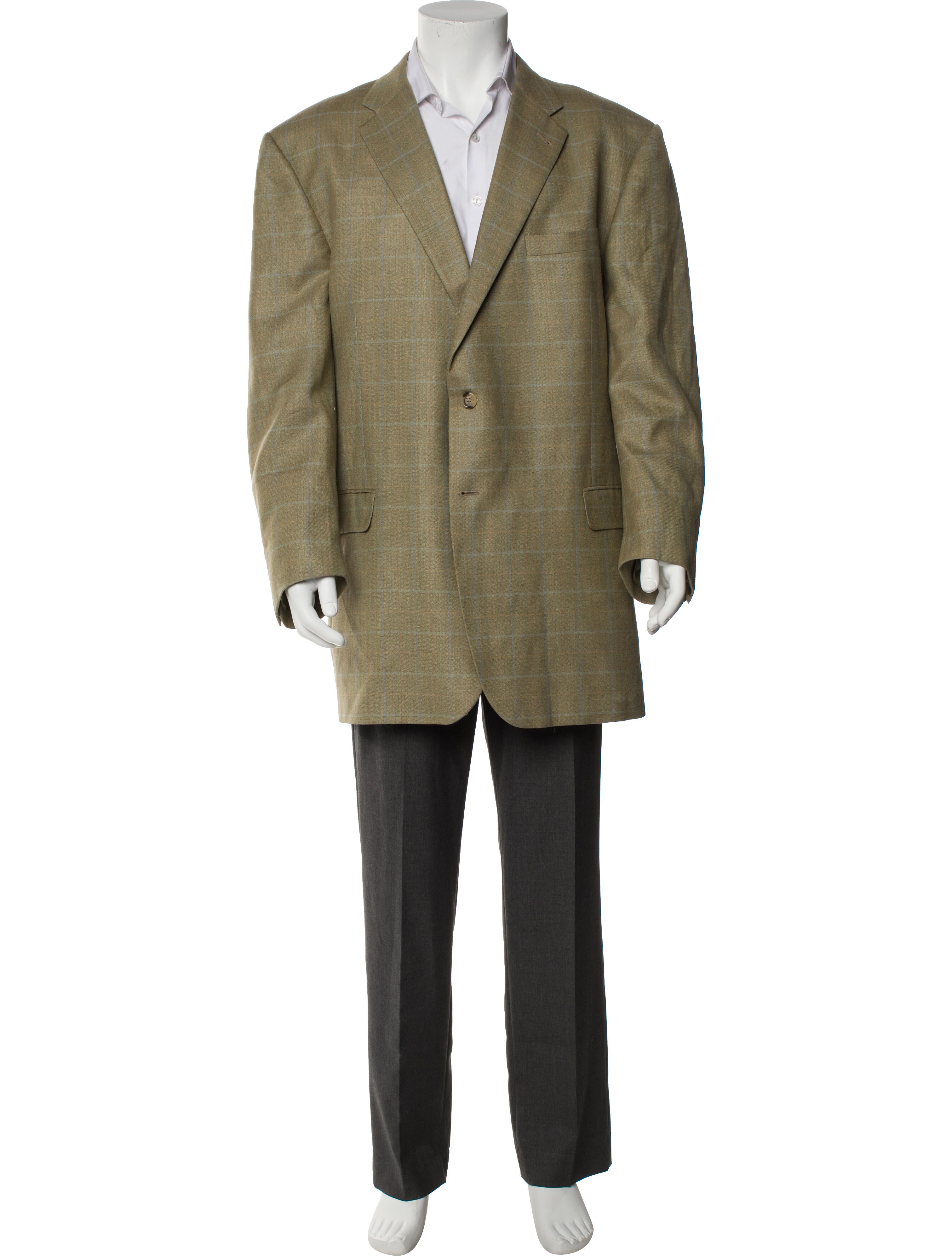 Burberry London Silk Plaid Print Blazer