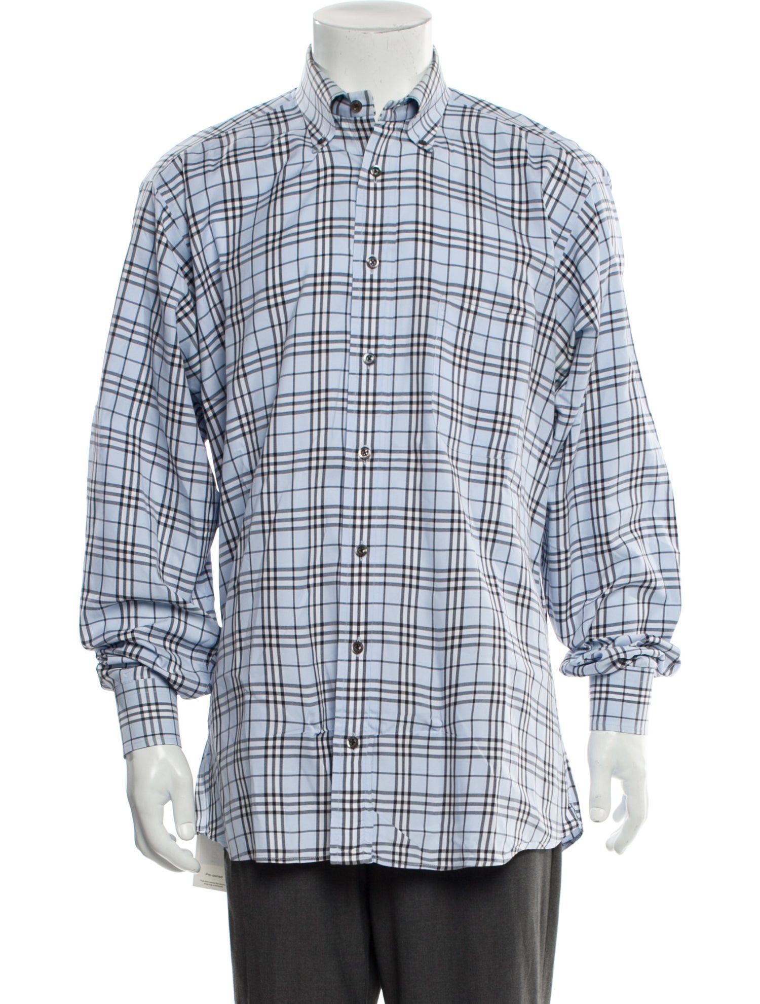 Burberry London Nova Check Pattern Long Sleeve Shirt