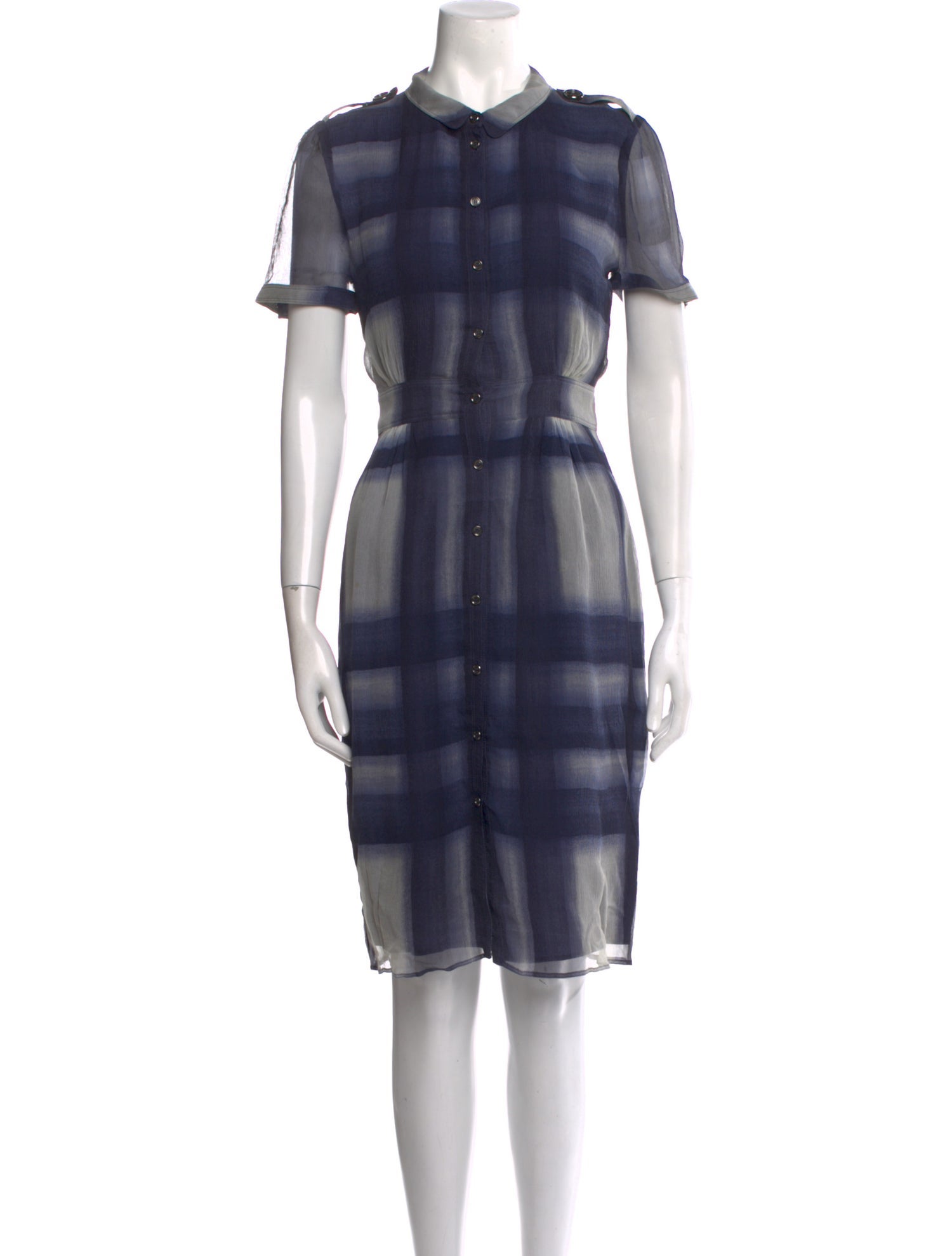 Burberry London Silk Knee-Length Dress
