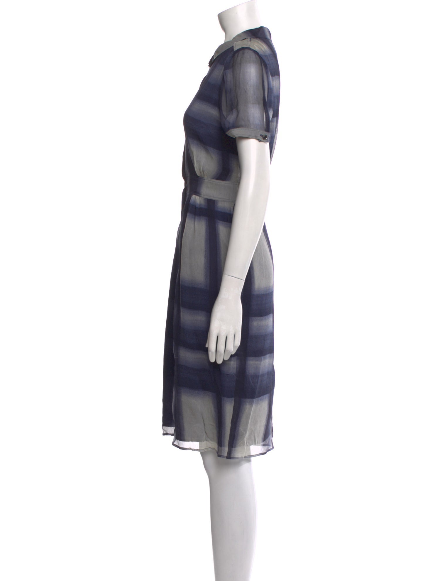 Burberry London Silk Knee-Length Dress