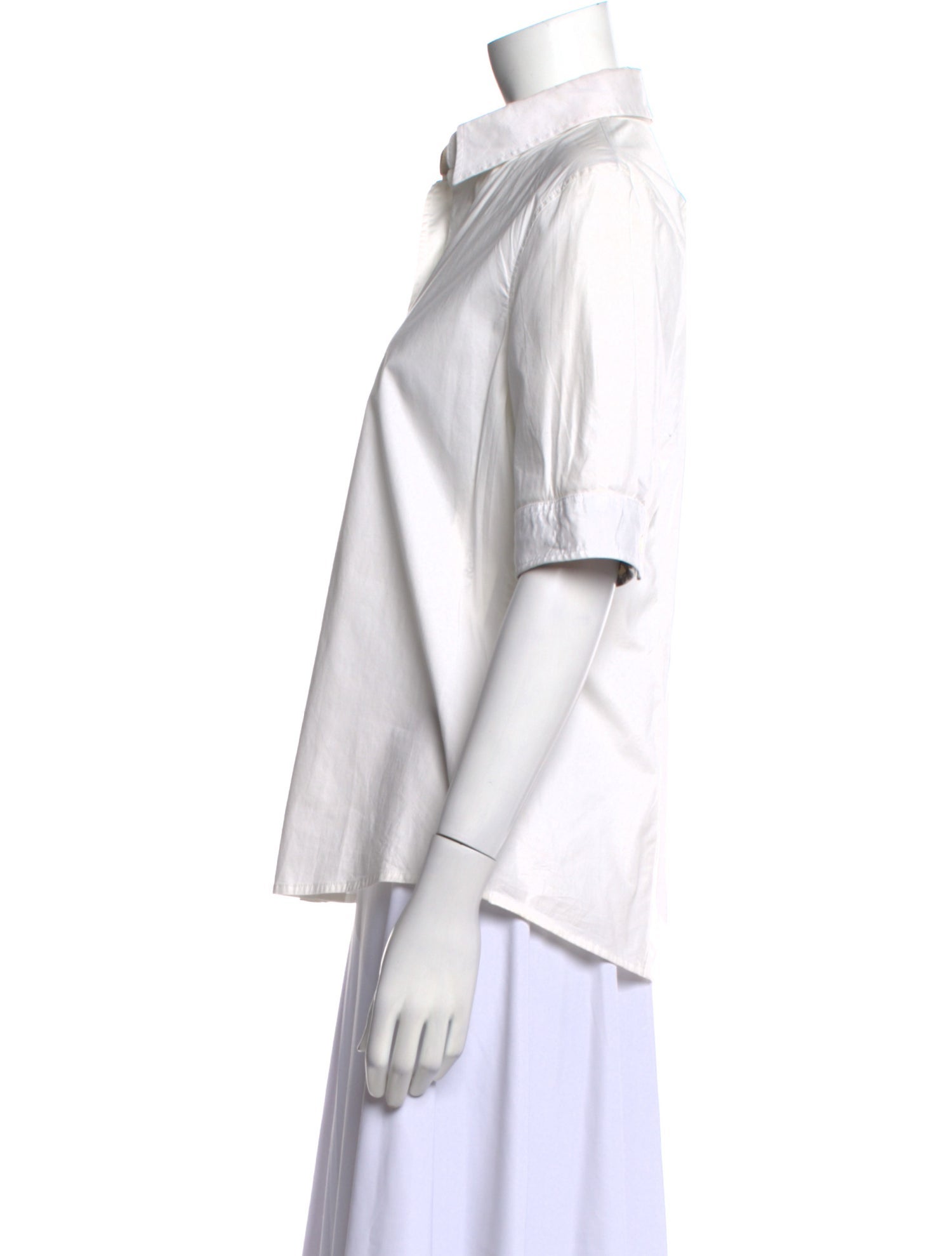 Burberry London Three-Quarter Sleeve Button-Up Top