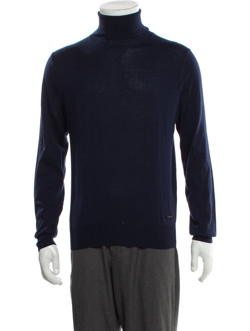 Burberry Exploded Check Pattern Turtleneck Pullover