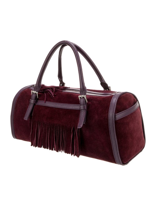 Burberry London Suede Top Handle Bag