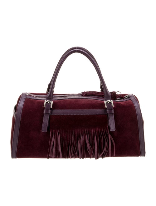 Burberry London Suede Top Handle Bag