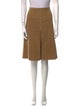 Burberry London Pleated Accents Knee-Length Skirt