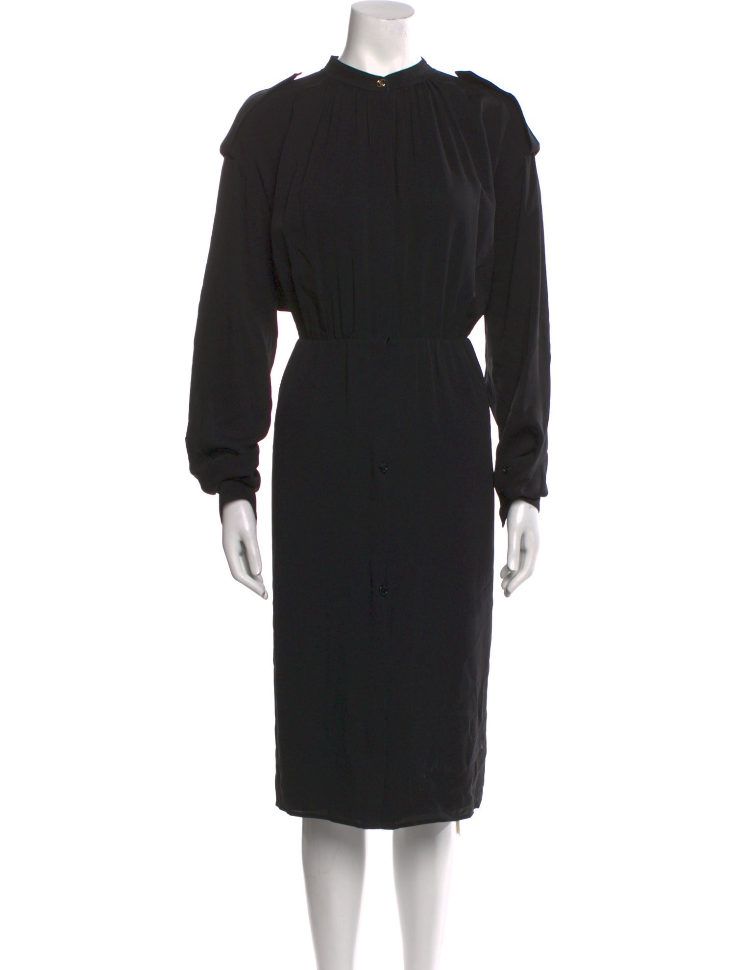 Burberry London Silk Midi Length Dress