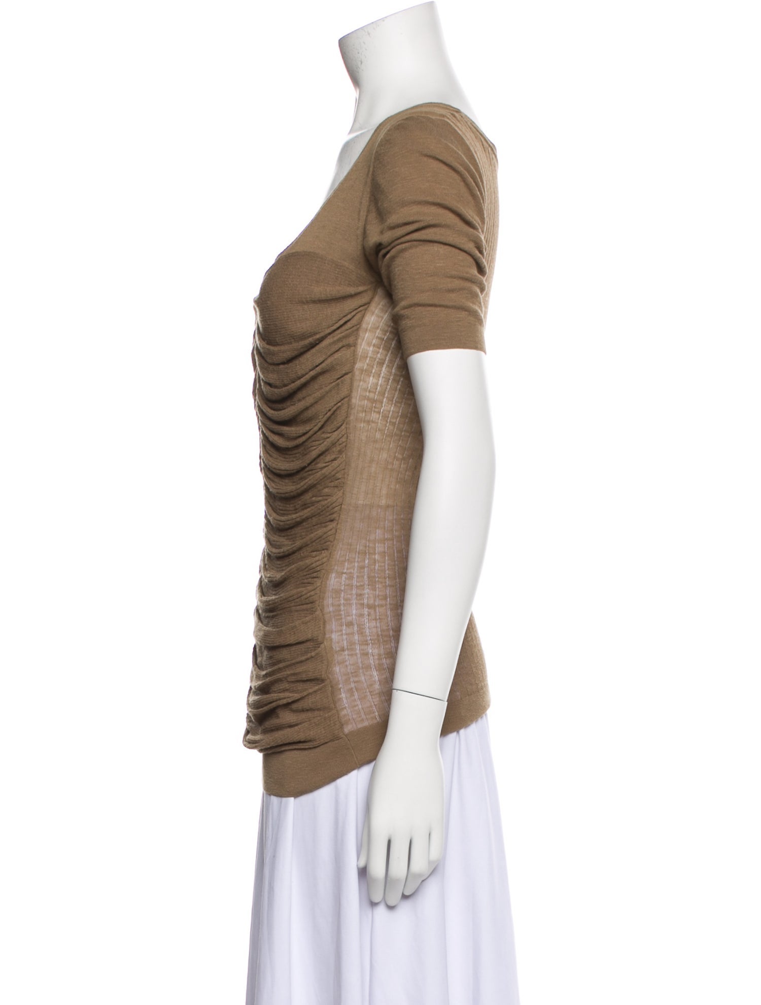 Burberry London Scoop Neck Short Sleeve T-Shirt