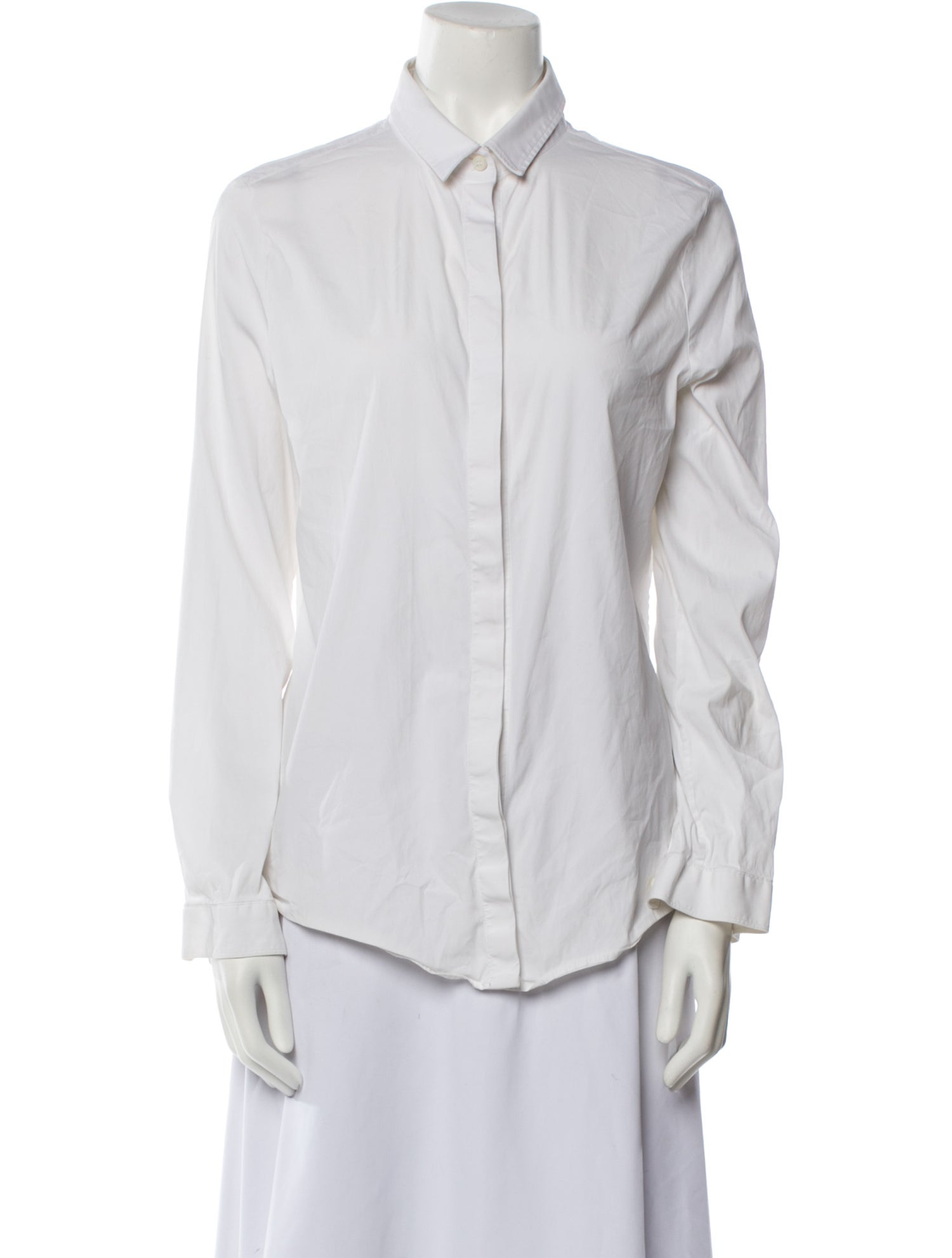 Burberry London Long Sleeve Button-Up Top