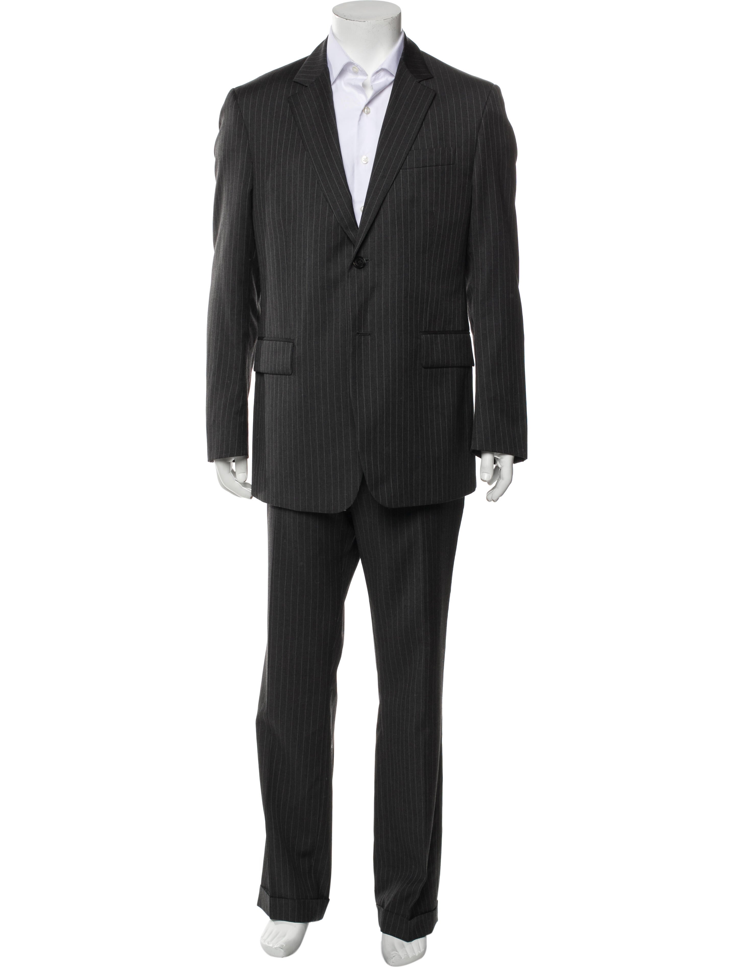 Burberry London Virgin Wool Striped Two-Piece Suit