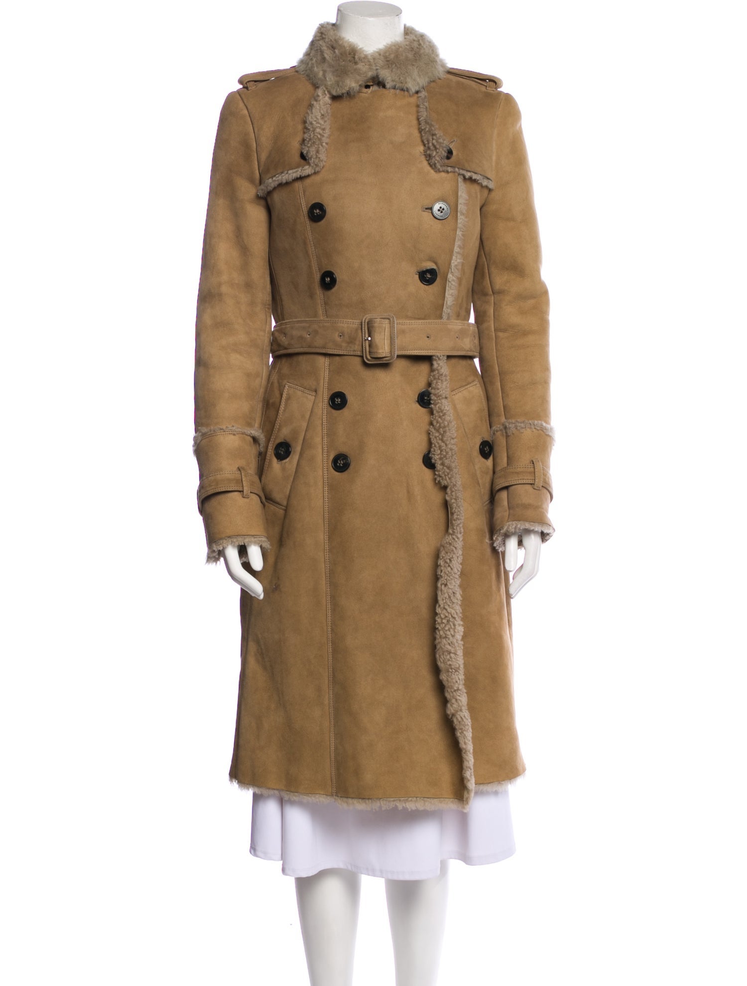 Burberry London Lambskin Trench Coat