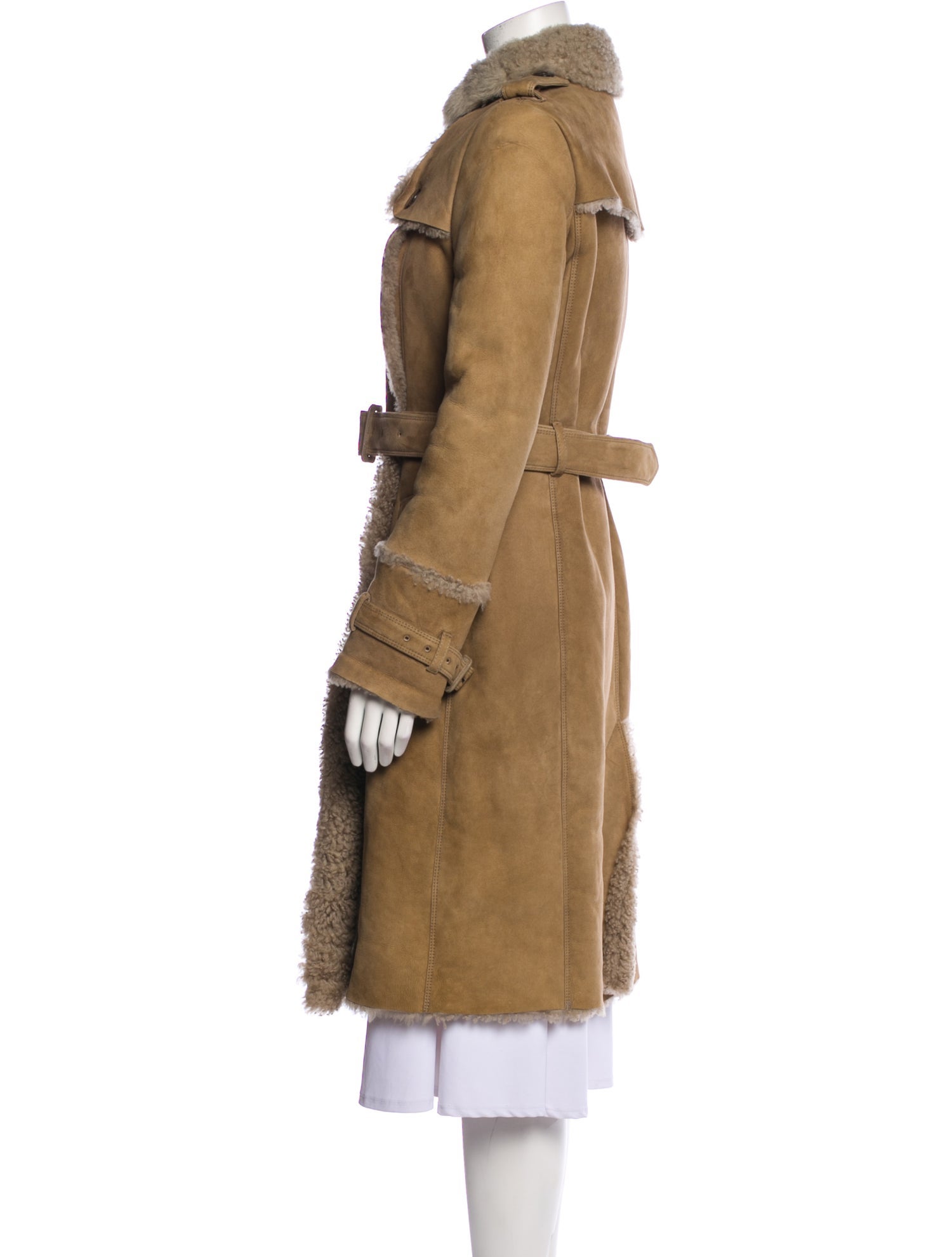 Burberry London Lambskin Trench Coat