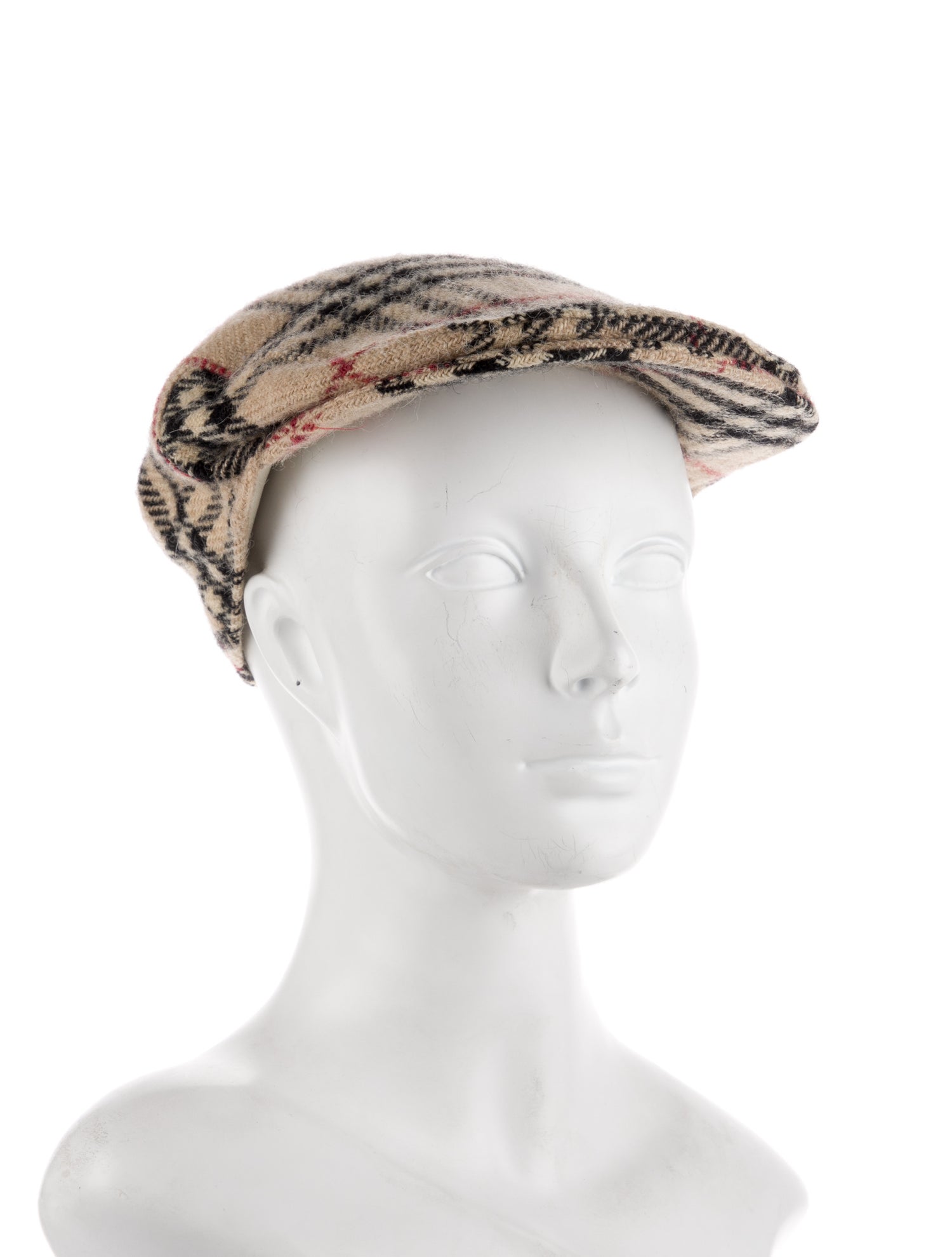 Burberry London Burberry Wool Nova Check News boy Hat