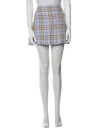 Burberry London Linen Mini Skirt