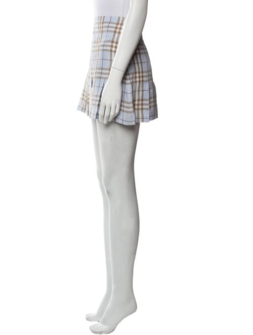 Burberry London Linen Mini Skirt